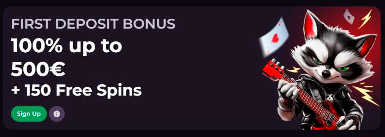 First deposit bonus welcome
